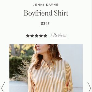 Jenni Kayne Stripe Boyfriend Shirt